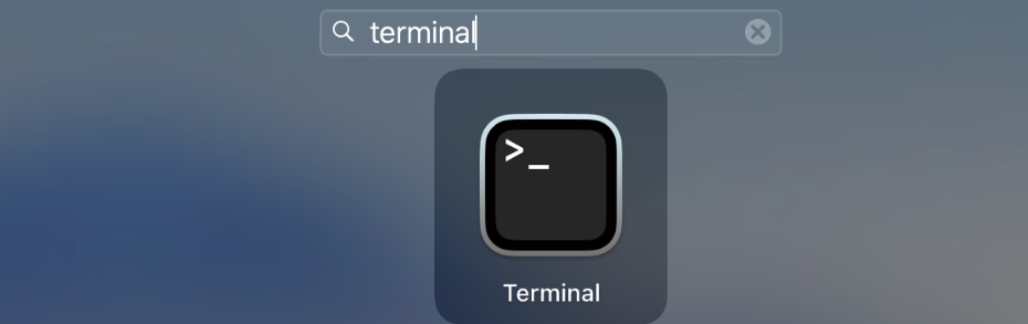 MacOS Terminal Open